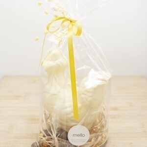 Grote kip + eitjes Witte chocolade