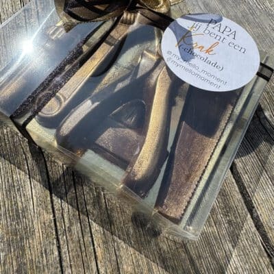 Setje gereedschap (pure chocolade)